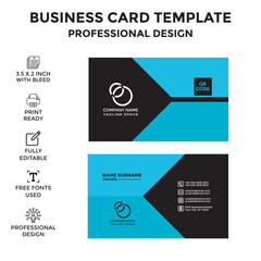 Free vector stylish geometric creative business card design template. Professional creative business card template design. Corporate visiting card template design.