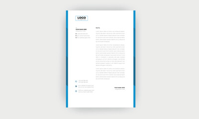 Simple and Creative letterhead template design