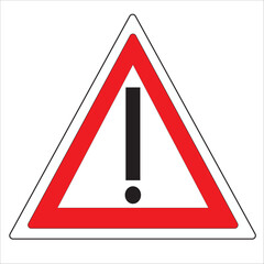 exclamation sign triangle illustration vektor