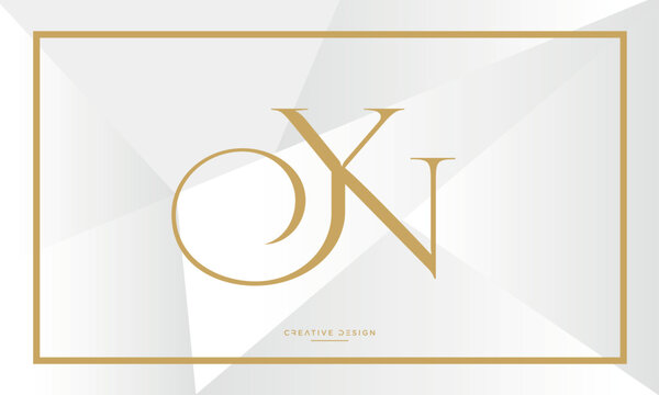 Alphabet letters icon logo YN or NY