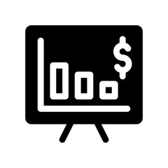 line chart glyph icon