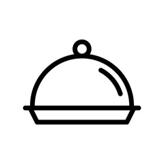 food tray line icon