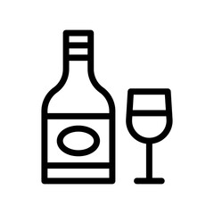 wine line icon
