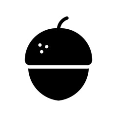 acorn glyph icon