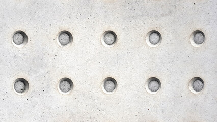 Tactile paving. Dot sign on the floor for blind people. White abstract background