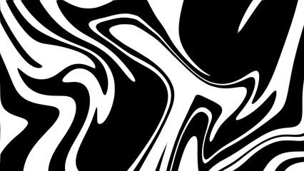 Abstract background of black and white fluid pattern shapes