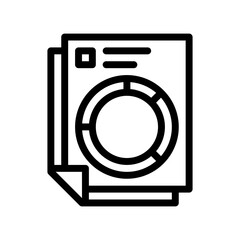 pie chart line icon