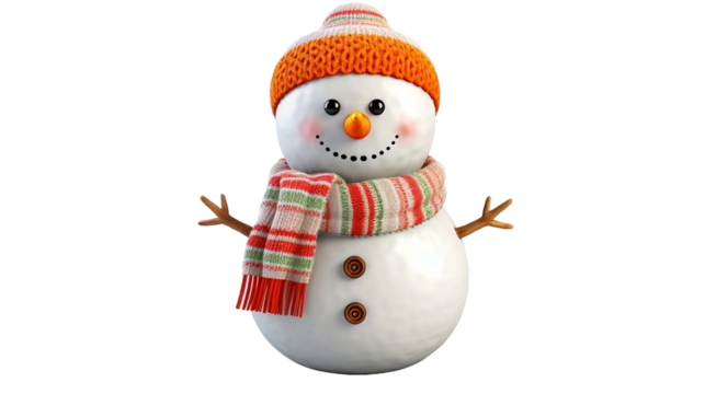 snowman isolated on white background