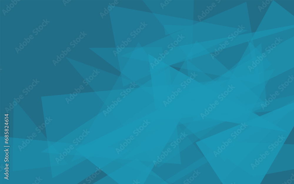 Poster abstract bright background of random triangles of different sizes and transparency. conceptual techn