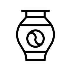 vase line icon