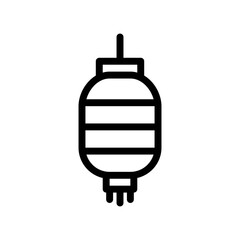 lantern line icon