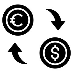 Money Exchange Icon Element For Design