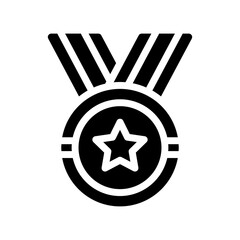 medal glyph icon