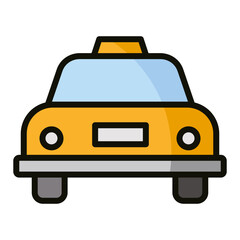 Taxi Icon Element For Design