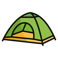 Tent Icon Element For Design