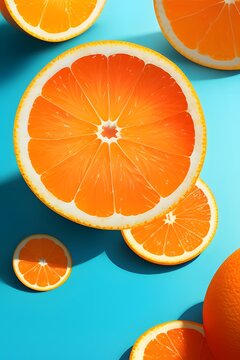 An orange fruit illustration.