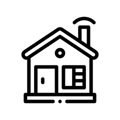 smart house line icon