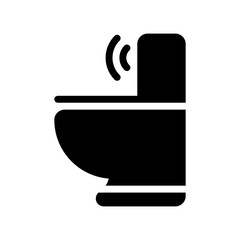 toilet glyph icon