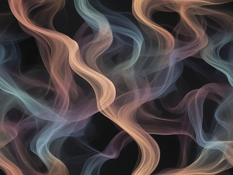 Iridescent Smoke on a Black Background