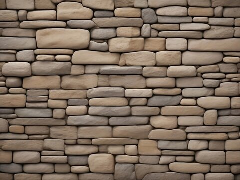 Stone Wall In Neutral Colors for Background
