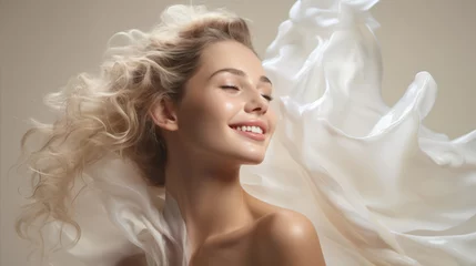 Foto op Plexiglas woman in beauty photoshoot skincare cream  © Andreas
