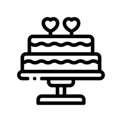 cake line icon