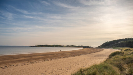A bright day on the coast at Ynys Llanddwyn, Angelsey, North Wales. Also known as Newborough Beach