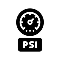 pressure glyph icon