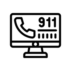 911 call line icon