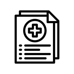 Fototapeta premium health insurance line icon