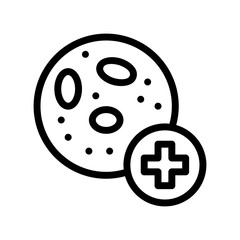 hematologist line icon