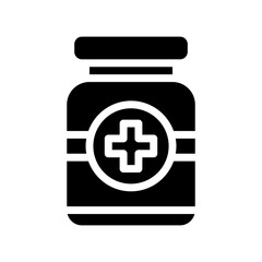 Obraz premium medicine glyph icon
