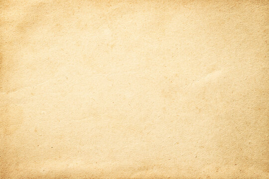 Craft paper background. Vintage canvas texture, yellowed page