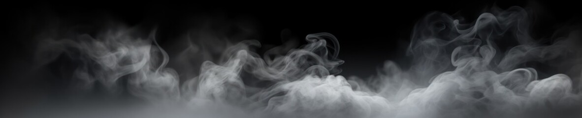 Obraz premium Smoke on black background