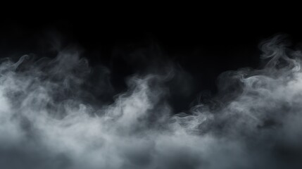 Smoke on black background