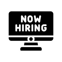 hiring glyph icon