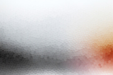 Gradient mosaic background with hexagonal patterns in grayscale