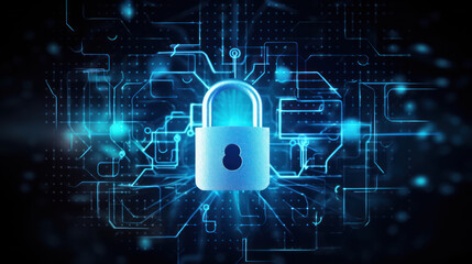 Cyber security and information or network protection. Future technology web services for business, Data protection technology. Online internet access cyber attack and business data privacy