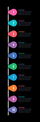 Fototapeta premium water drop informational template. internet, annual report, web infographic template. ten steps statistics infographic template. ten option timelines