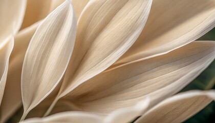 nature abstract of flower petals beige leaves with natural texture as natural background or...