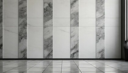 tiles marble floor with white wall