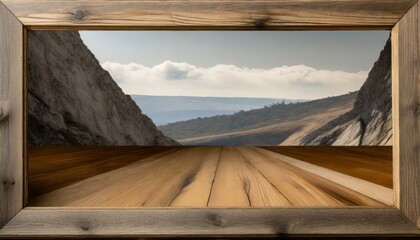 wooden textured frame with a background