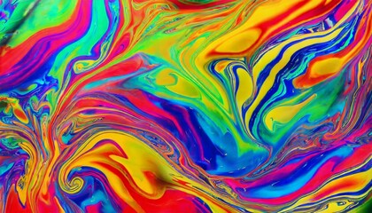 a psychedelic style with rainbow colors patterns colorful liquid background