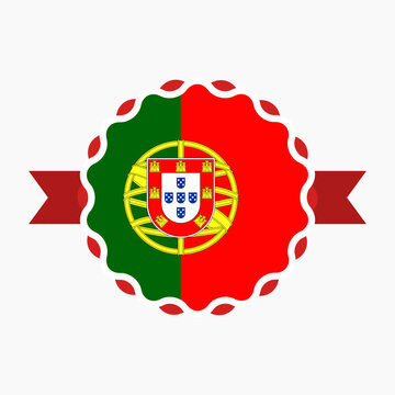 recommend clip art: Creative Portugal Flag Emblem Badge