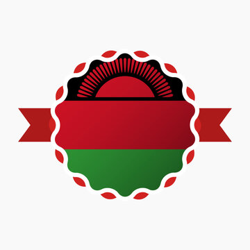 recommend clip art: Creative Malawi Flag Emblem Badge