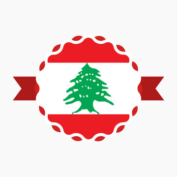 recommend clip art: Creative Lebanon Flag Emblem Badge