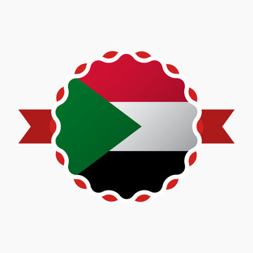 recommend clip art: Creative Sudan Flag Emblem Badge