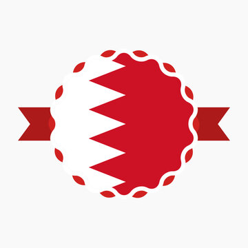 recommend clip art: Creative Bahrain Flag Emblem Badge