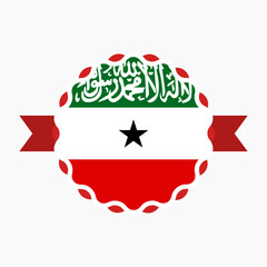 Creative Somaliland Flag Emblem Badge