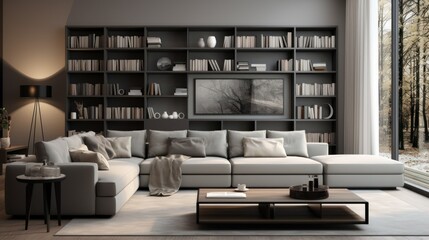 Glacier Gray Modern Living Room